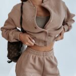 Kurtka bomberka damska Olavoga School c.beżowa