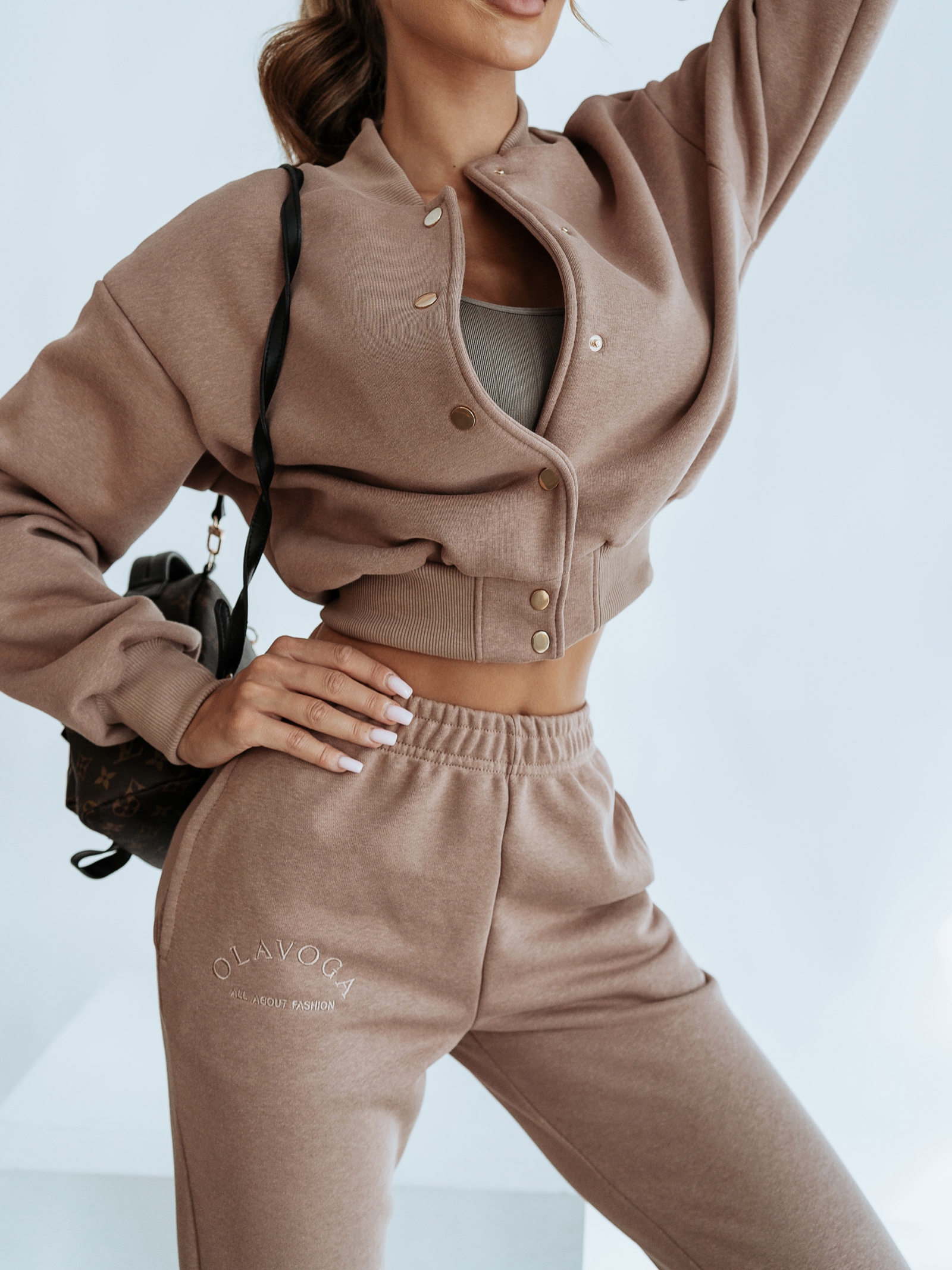 Kurtka bomberka damska Olavoga School c.beżowa