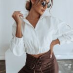 Kurtka bomberka Ola Voga Unique Colors ecru