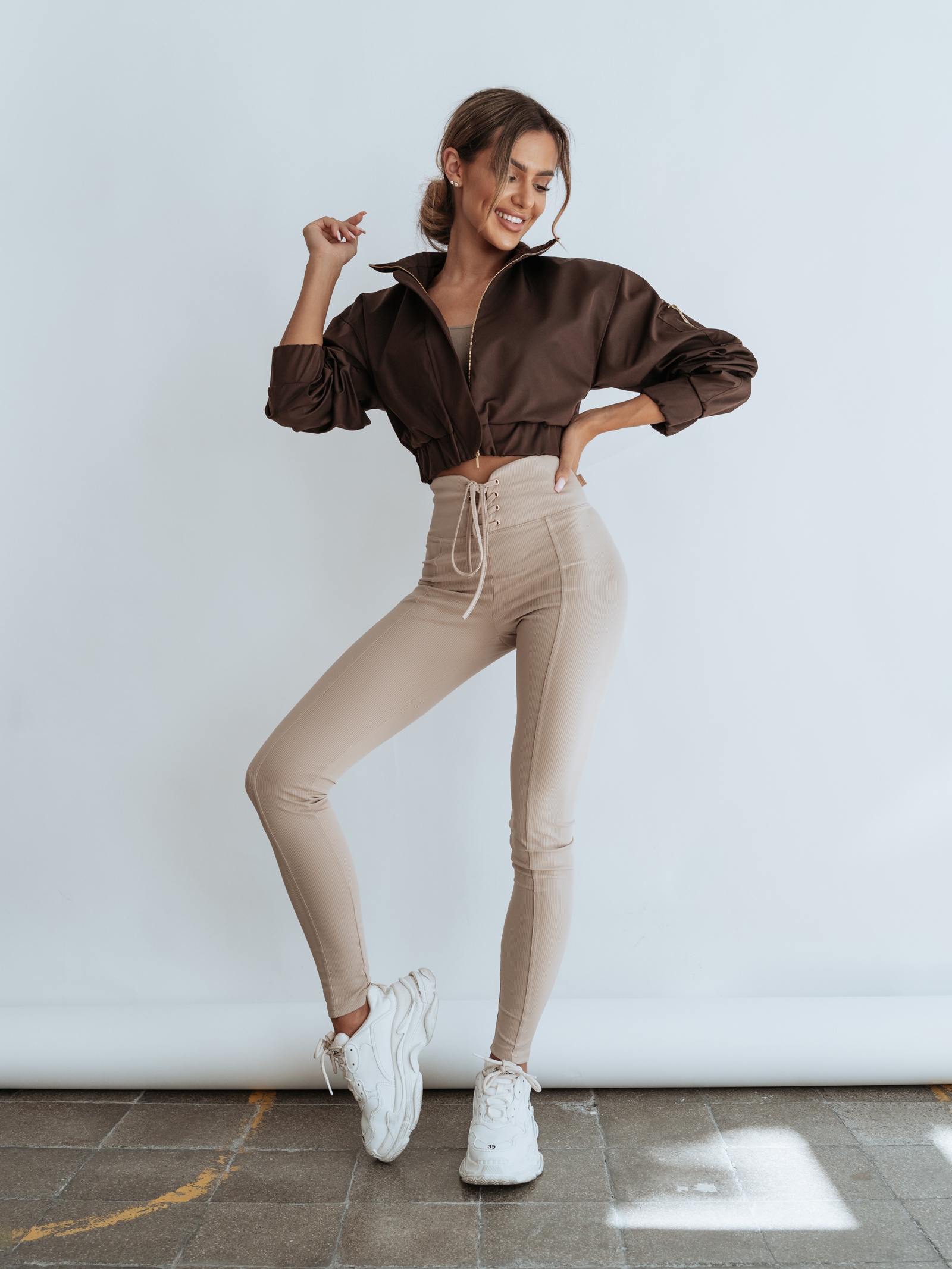 Kurtka bomberka Ola Voga Unique Colors c.brązowa