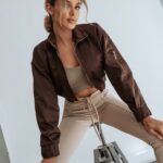 Kurtka bomberka Ola Voga Unique Colors c.brązowa