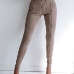 Legginsy z wyższym stanem My Style Ola Voga c.beżowe