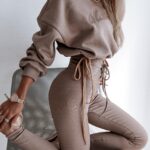 Legginsy z wyższym stanem My Style Ola Voga c.beżowe