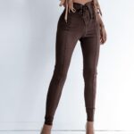 Legginsy z wyższym stanem My Style Ola Voga brązowe