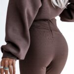 Legginsy z wyższym stanem My Style Ola Voga brązowe