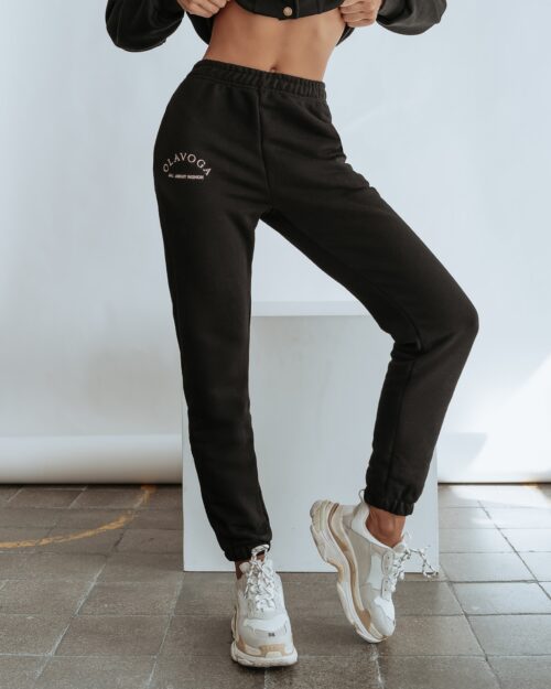 Spodnie bawełniane Ola Voga New Comfort czarne