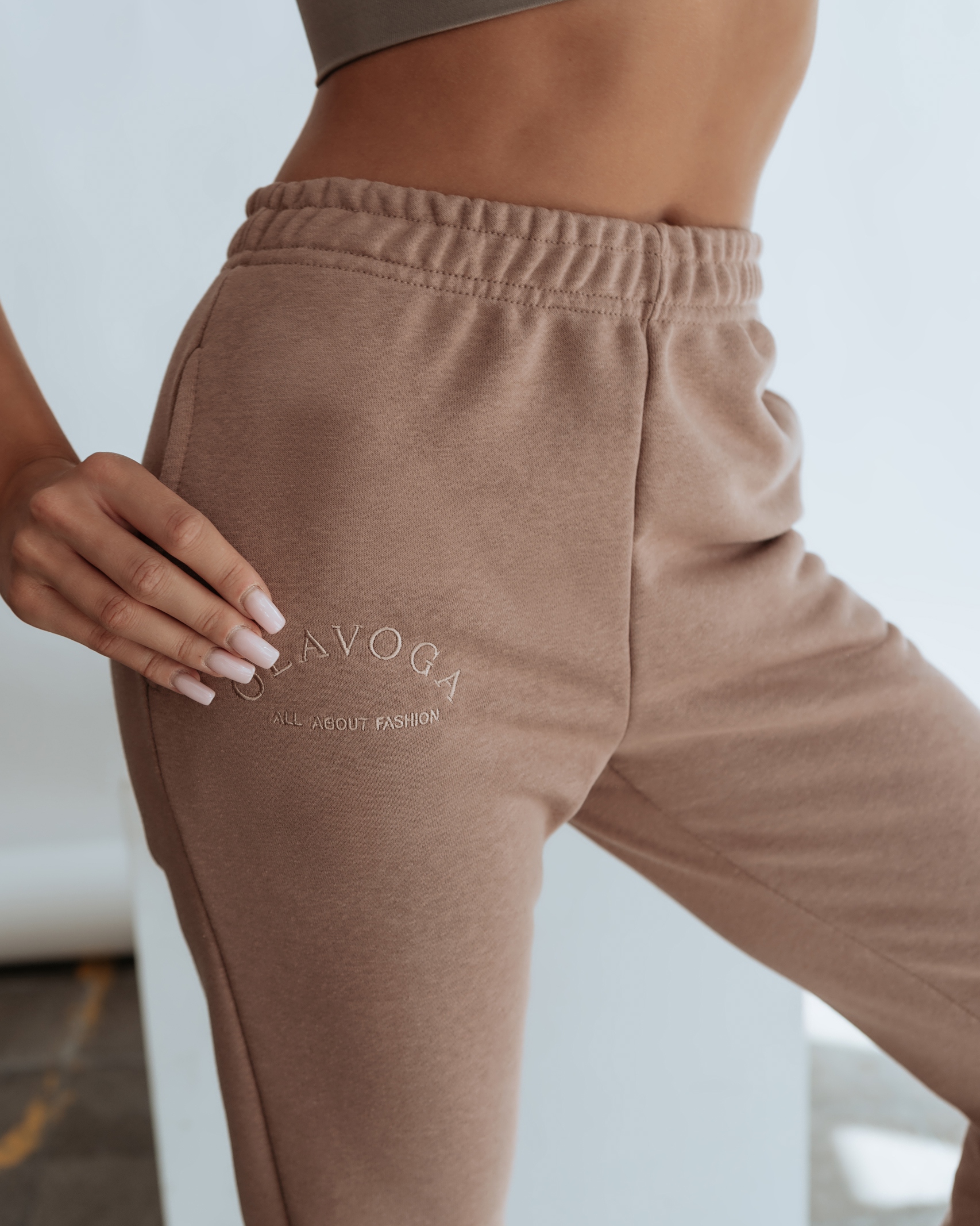 Spodnie bawełniane Ola Voga New Comfort c.beżowe Spodnie bawełniane Ola Voga New Comfort c.beżowe