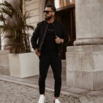 Spodnie męskie slim fit Mr.Gentelman Ola Voga czarne