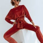 Komplet welurowy Ola Voga Autumn Colors rudy