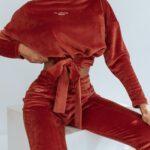 Komplet welurowy Ola Voga Autumn Colors rudy