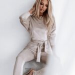 Komplet welurowy Ola Voga Autumn Colors beżowy