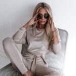 Komplet welurowy Ola Voga Autumn Colors beżowy