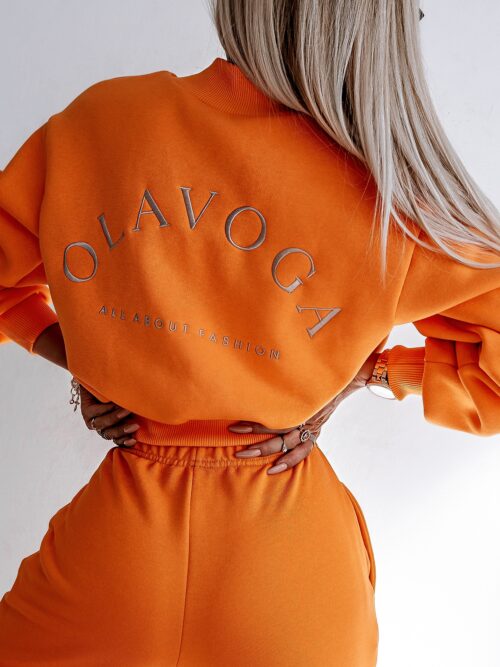 Kurtka bomberka damska Olavoga School pomarańczowa