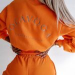 Spodnie bawełniane Ola Voga New Comfort pomarańczowe