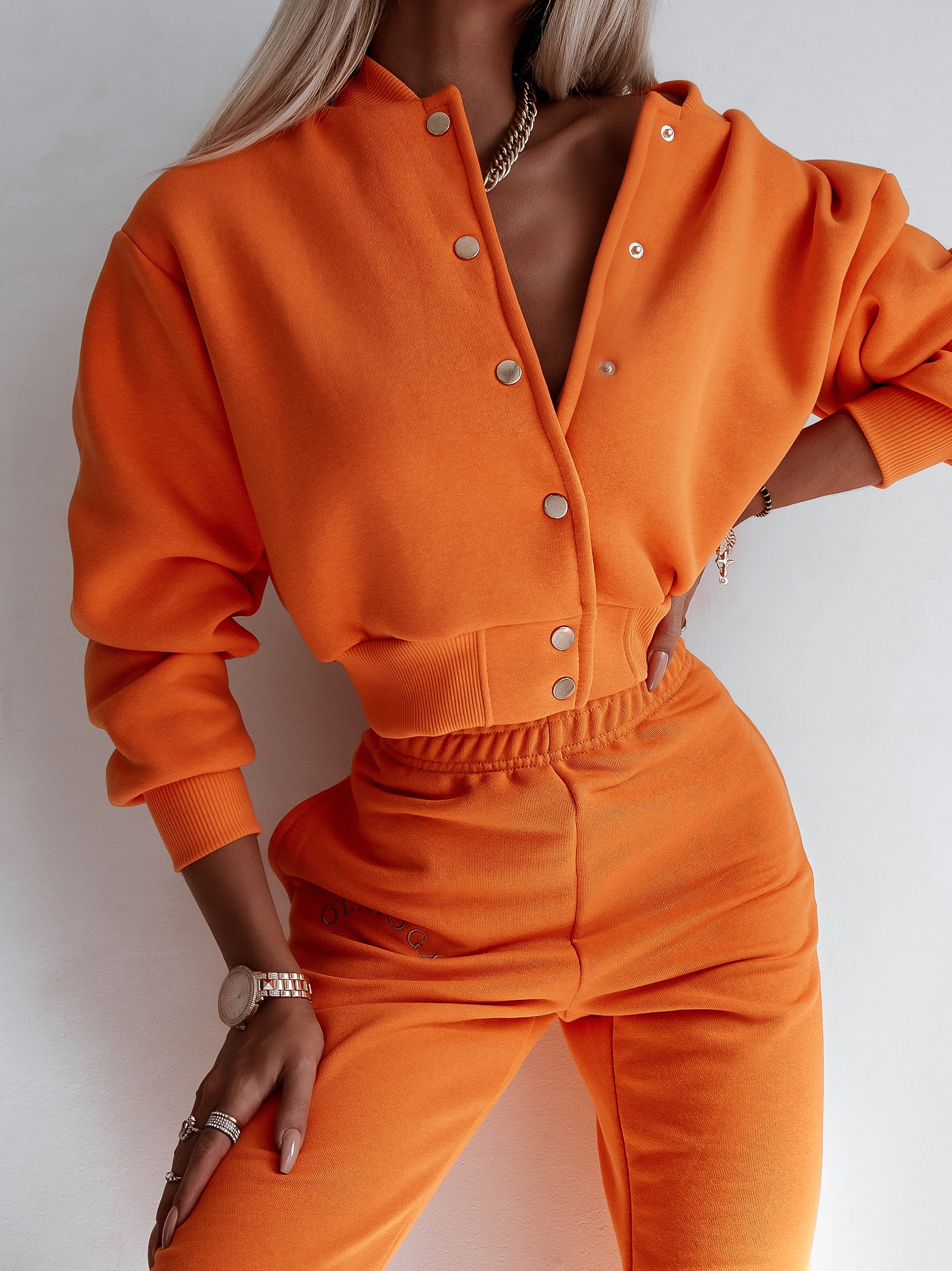 Spodnie bawełniane Ola Voga New Comfort pomarańczowe Spodnie bawełniane Ola Voga New Comfort pomarańczowe