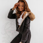 Kurtka jeansowa dwustronna z Czaszką TheOne czarna