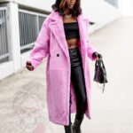 Płaszcz z misia Teddys różowy