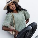 Sweter moherowy Smooth oliwkowy