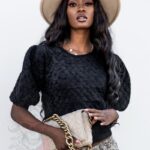 Sweter moherowy Smooth czarny