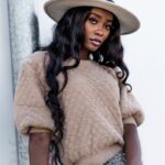 Sweter moherowy Smooth karmelowy