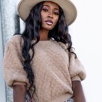 Sweter moherowy Smooth karmelowy