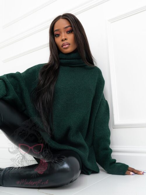 Sweter Haat butelowa zieleń