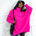 Sweter Haat neonowy różowy