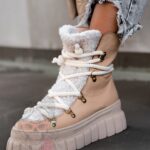 Botki z kożuszkiem Lappi Rock c.beżowe