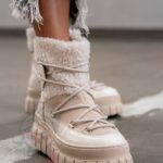 Botki z kożuszkiem Madam ItaLapi beżowe