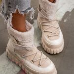 Botki z kożuszkiem Madam ItaLapi beżowe