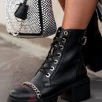 Botki skórzane Kemi Rock czarne