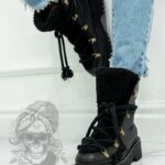 Śniegowce z kożuszkiem Aries Rock czarne