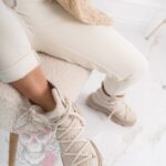 Śniegowce z kożuszkiem Aries Rock II beżowe