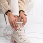 Śniegowce z kożuszkiem Aries Rock II beżowe