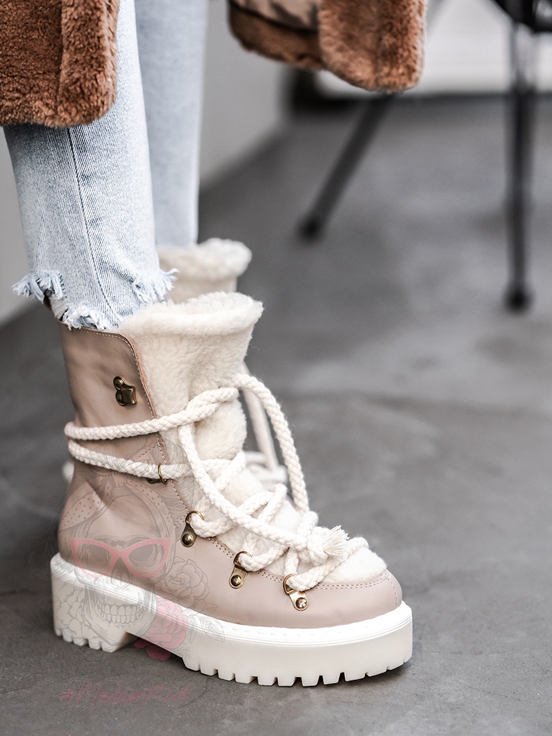 Śniegowce z kożuszkiem Aries Rock cappuccino