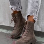 Workery skórzane Madam Comb ziemiste