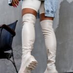 Kozaki za kolano Rock OverBig beżowe