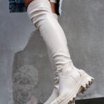 Kozaki za kolano Rock OverBig beżowe