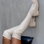 Kozaki za kolano Rock OverBig beżowe