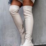 Kozaki za kolano Rock OverBig beżowe