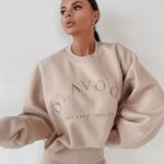 Bluza oversize Look At Me O'la Voga j.beżowa