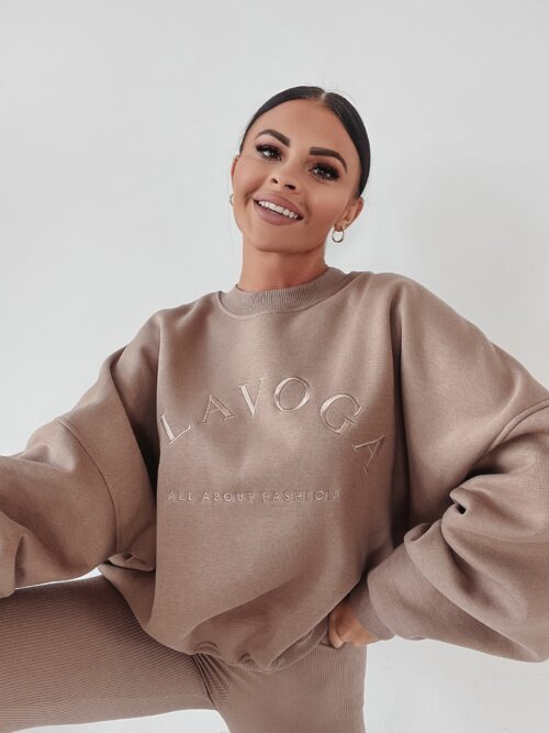 Bluza oversize Look At Me O'la Voga c.beżowa