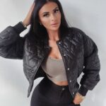 Kurtka bomberka pikowana Fancy Warm Ola Voga czarna