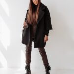 Płaszcz elegancki Autumn Vibes Ola Voga czarny