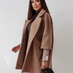 Płaszcz elegancki Autumn Vibes Ola Voga c.beżowy