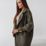 Płaszcz elegancki Autumn Vibes Ola Voga khaki