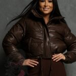 Kurtka bomberka skórzana Roksi II brązowa