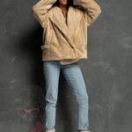 Kurtka kożuszek Madam Serios beżowy