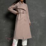 Płaszcz flauszowy Premium Fall beżowy