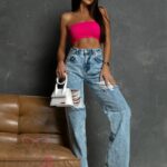 Spodnie jeansowe Youngs niebieskie